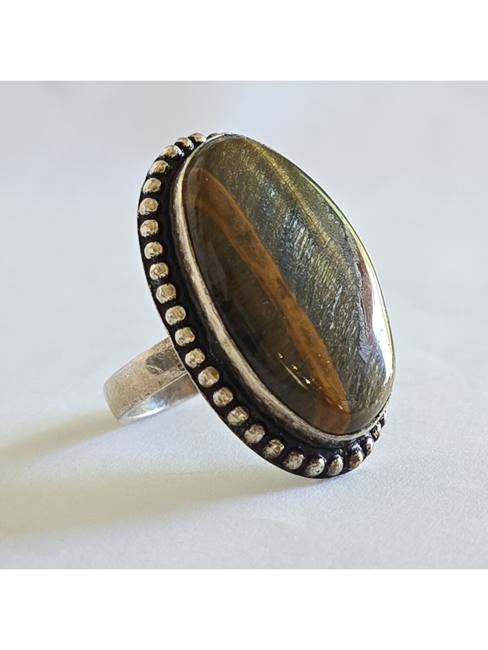 925 sterling silver with large stone ring
